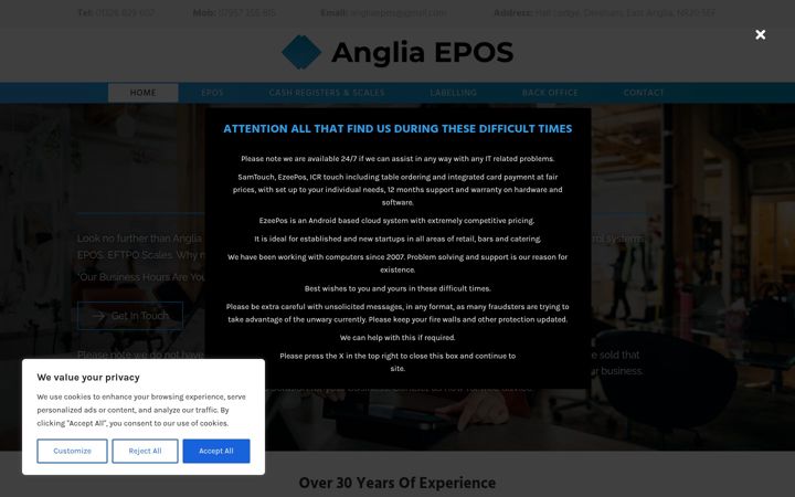 Screenshot of anglia-epos-eastanglia.co.uk