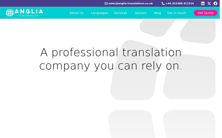Екранна снимка на anglia-translations.co.uk