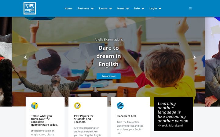 Screenshot ta' anglia.org