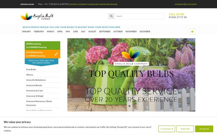 Screenshot του angliabulbs.com