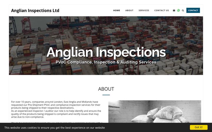 Screenshot of anglian-inspections.com