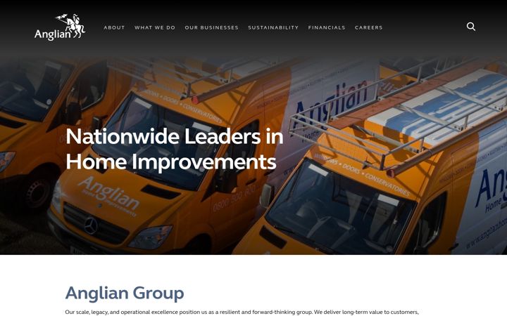 Screenshot του angliangroup.com