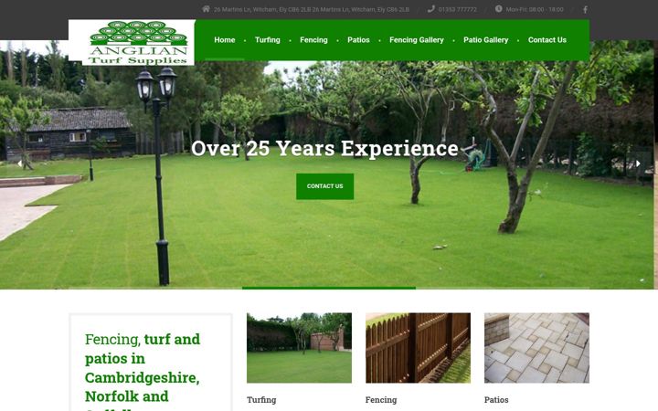 Screenshot of anglianturf.co.uk
