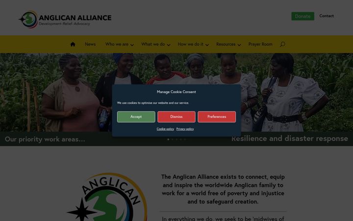 Screenshot of anglicanalliance.org