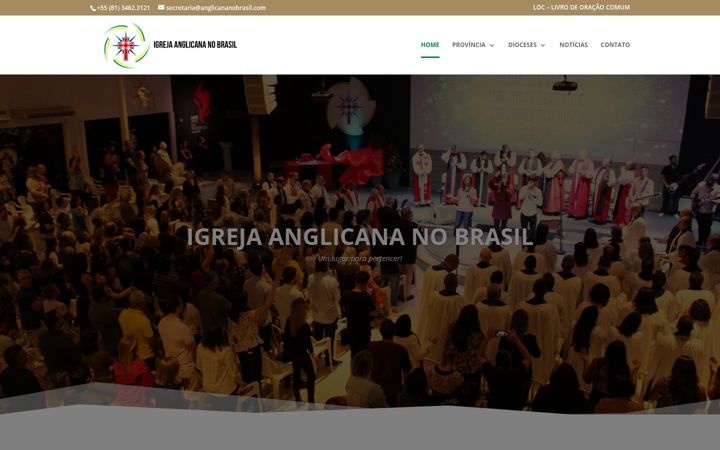 Screenshot of anglicananobrasil.com