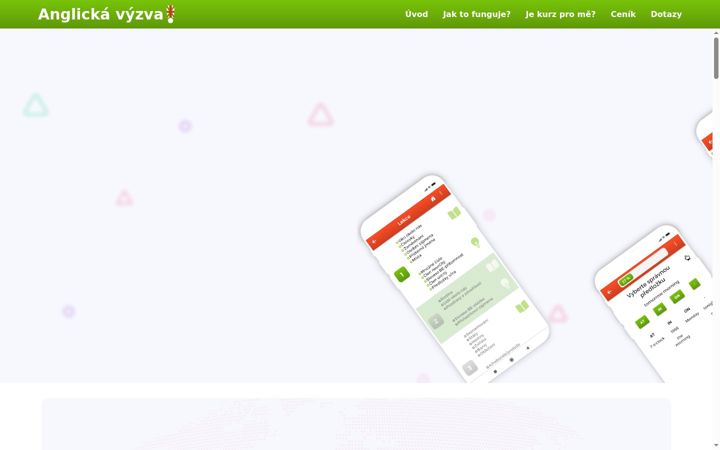 Screenshot of anglickavyzva.cz