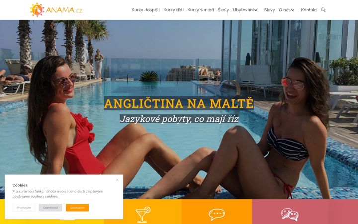 Screenshot of anglictina-na-malte.cz