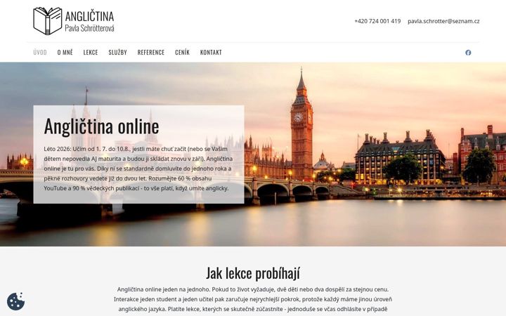 Screenshot of anglictina-pavla.cz