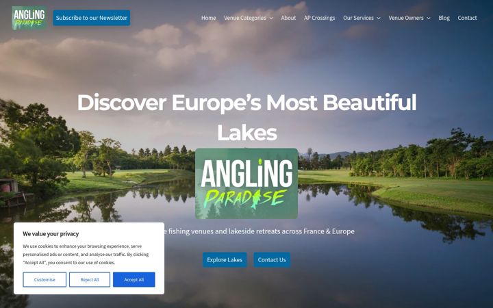 Screenshot του anglingparadise.com