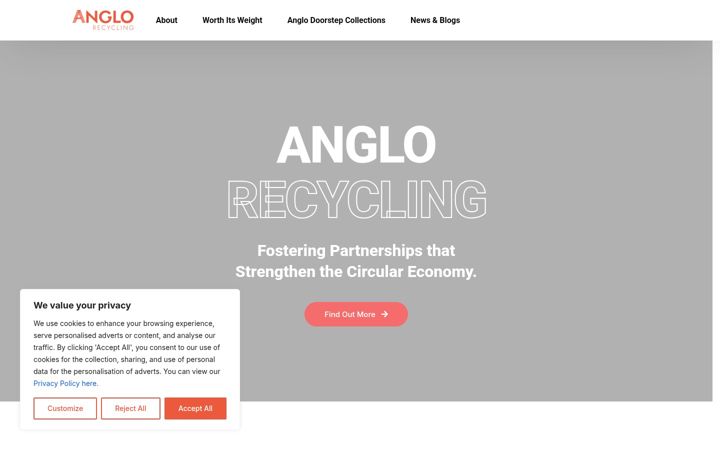 Skærmbillede af anglo-recycling.co.uk