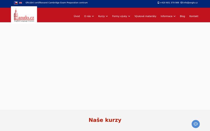 Screenshot of anglo.cz