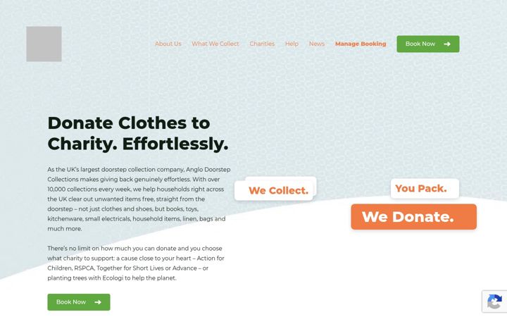 Screenshot of anglodoorstepcollections.co.uk