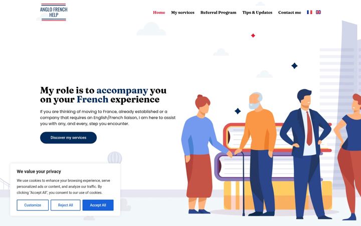 Screenshot of anglofrenchhelp.com