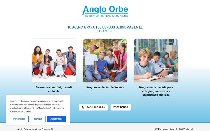 Screenshot van angloorbe.es