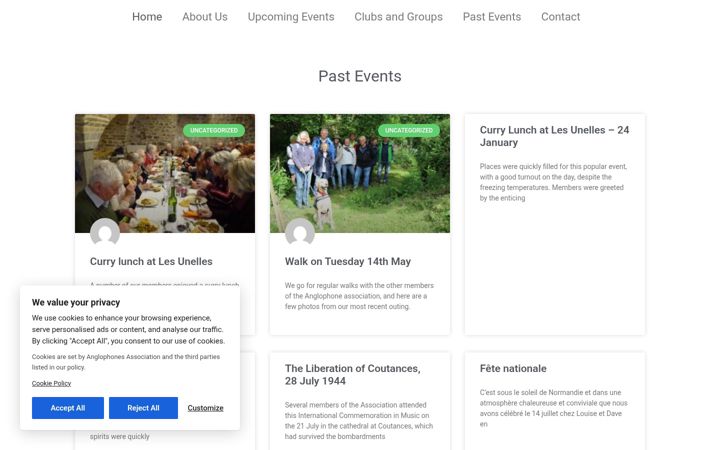 Screenshot of anglophones.org