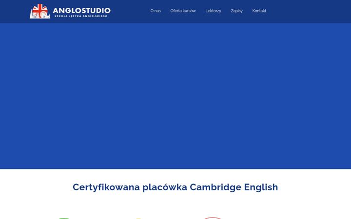 Posnetek zaslona anglostudio.pl