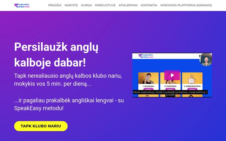 Captura de pantalla de anglukalbosklubas.com
