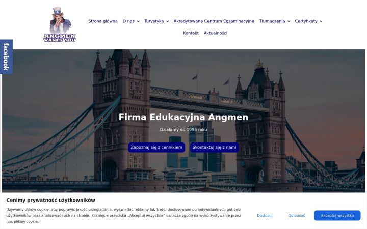 Screenshot of angmen.com.pl
