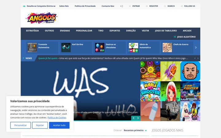 Screenshot of angods.com