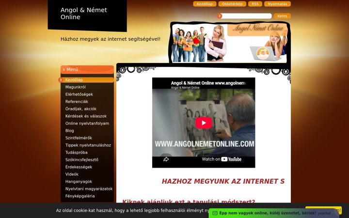 Screenshot of angolnemetonline.com