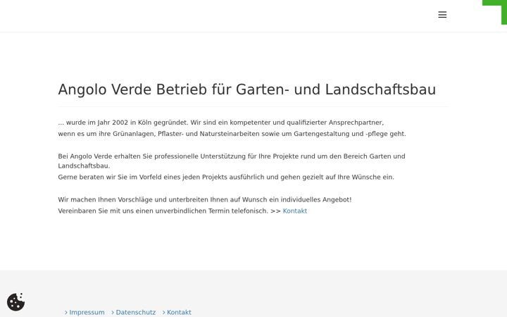 Screenshot of angolo-verde.de