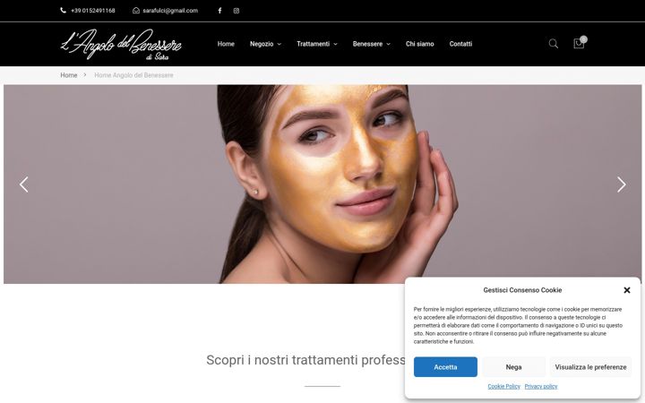 Posnetek zaslona angolobenessere.net
