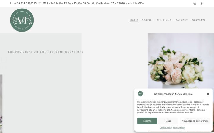 Screenshot of angolodelfiore.info