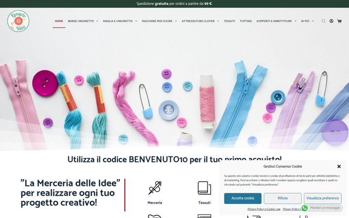 Screenshot of angolodelleidee.it