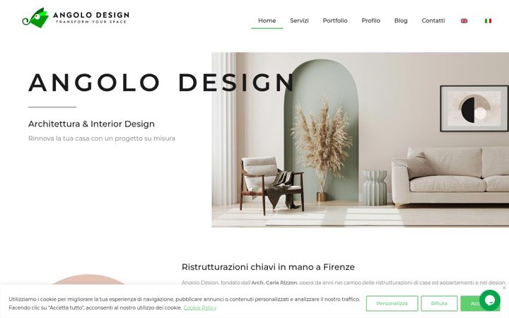 Zrzut ekranu angolodesign.com