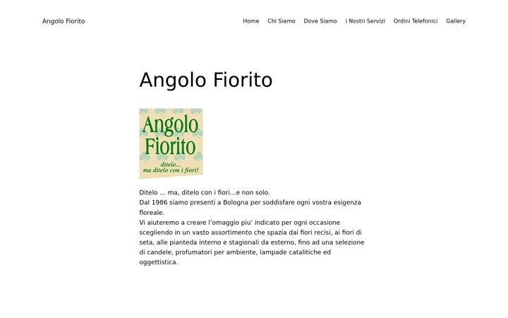 Zrzut ekranu angolofiorito.com