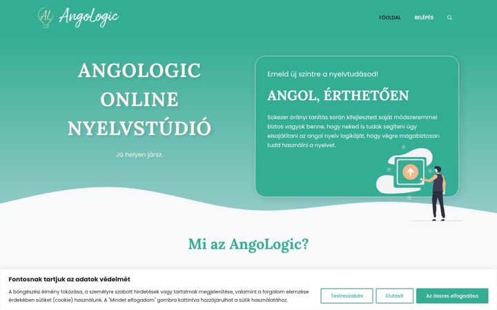 Captura de pantalla de angologic.hu