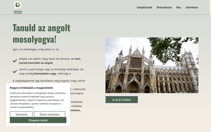 Posnetek zaslona angoltanulasmosolyogva.hu