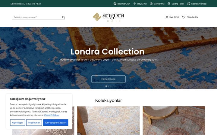 Screenshot of angorahali.com.tr