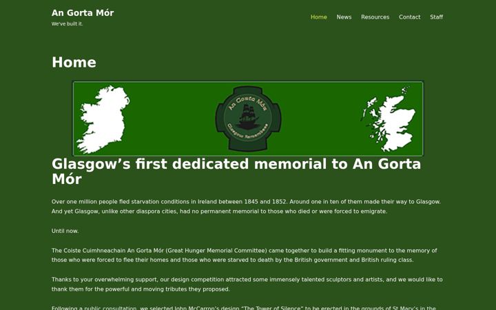 Screenshot of angortamorglasgow.com