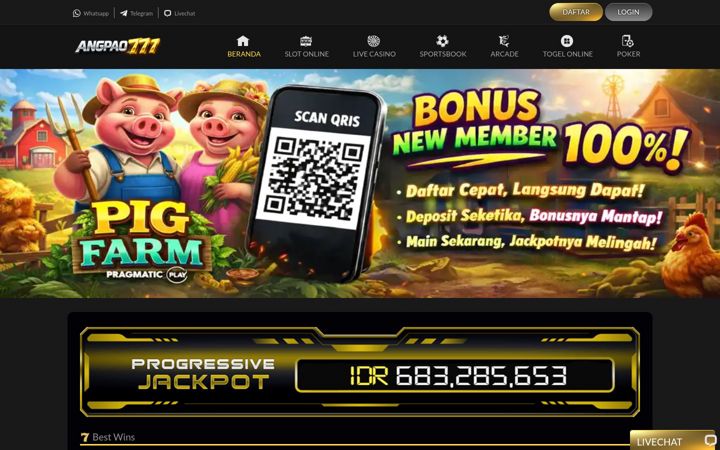 Screenshot of angpao77.com