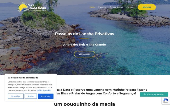 Skjermbilde av angraalugueldelancha.com.br
