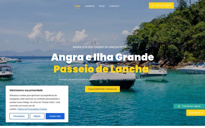 Screenshot of angradosreispasseiolancha.com.br