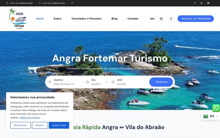 Screenshot of angrafortemarturismo.com.br