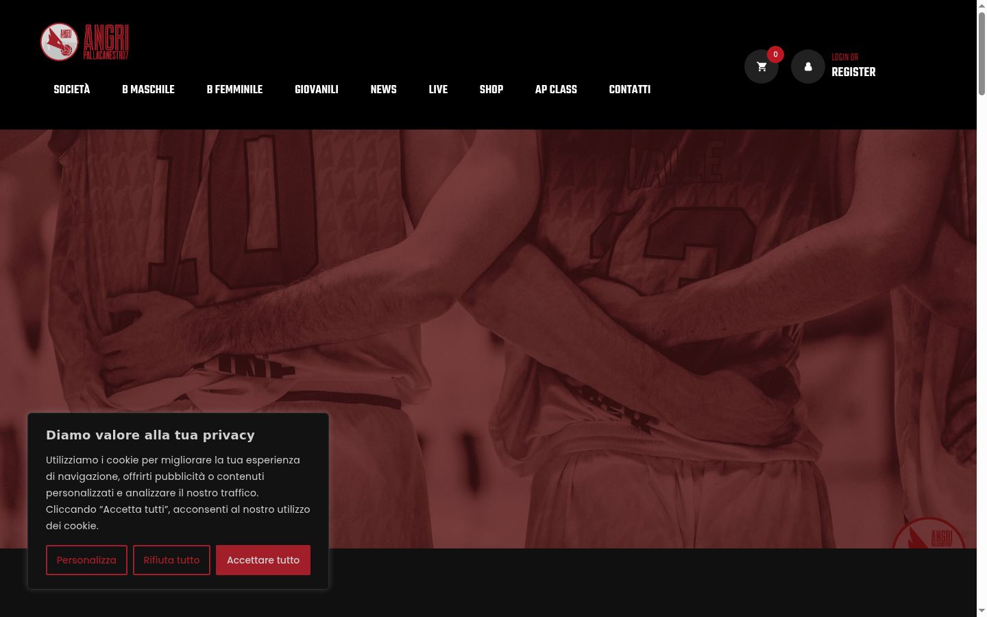 Screenshot tal-banner tal-kunsens muri qabel kwalunkwe interazzjoni