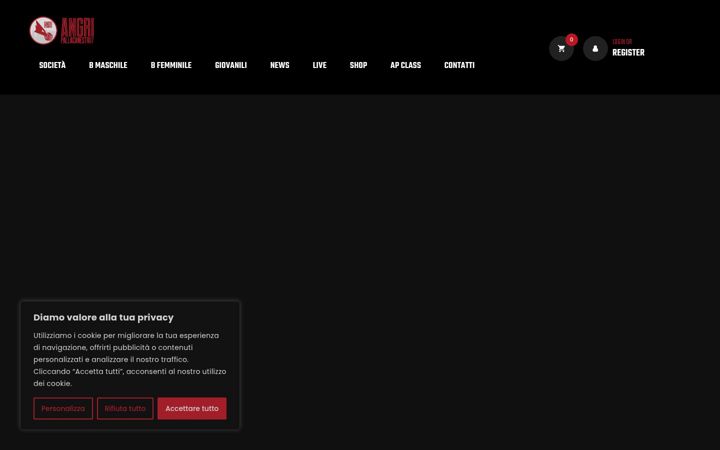 Screenshot of angripallacanestro.it
