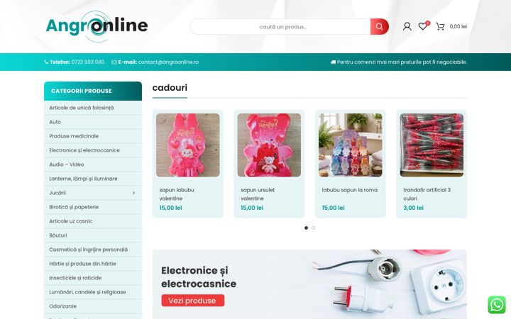 Screenshot of angroonline.ro