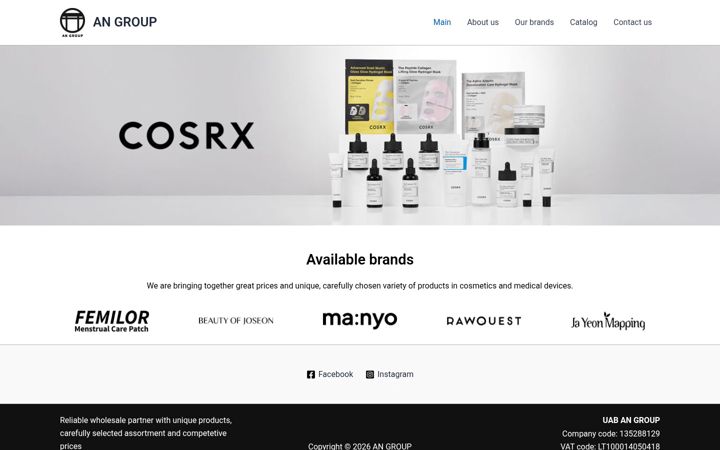 Screenshot of angroup.lt