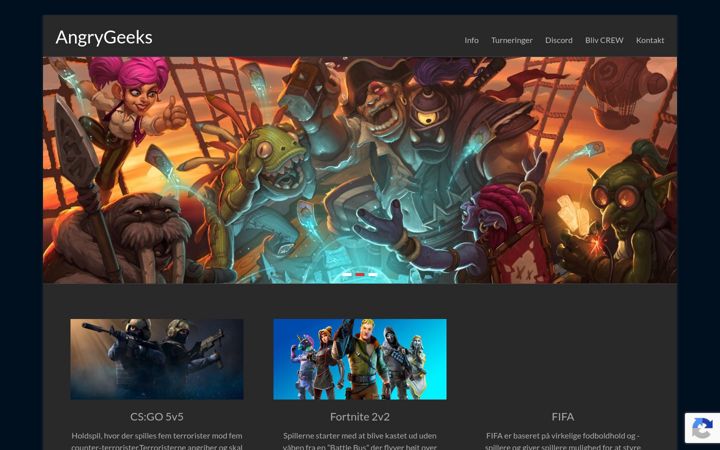 Screenshot of angrygeeks.dk