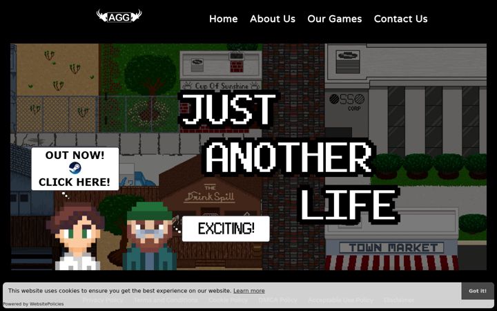 Ekrano kopija angrygoatgames.com