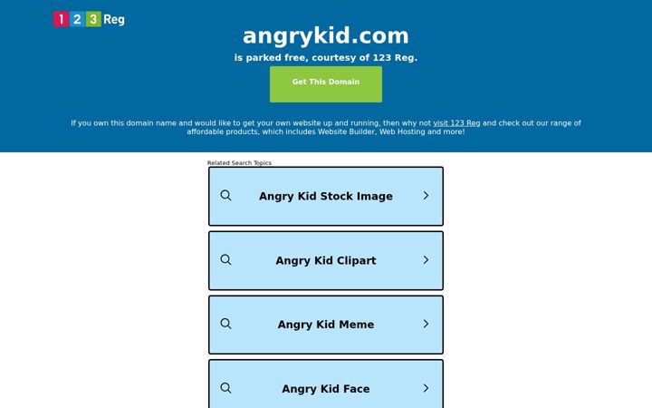 Screenshot of angrykid.com