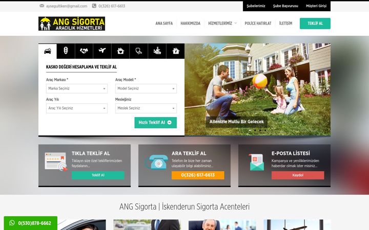 Screenshot of angsigorta.com.tr