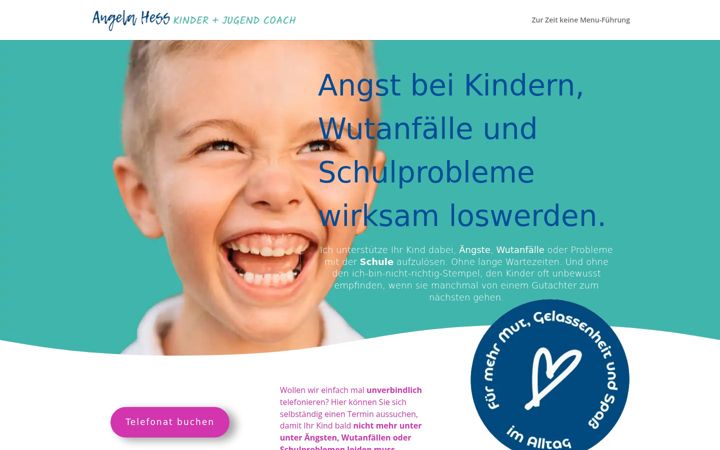 Skärmbild av angstbeikindern.de