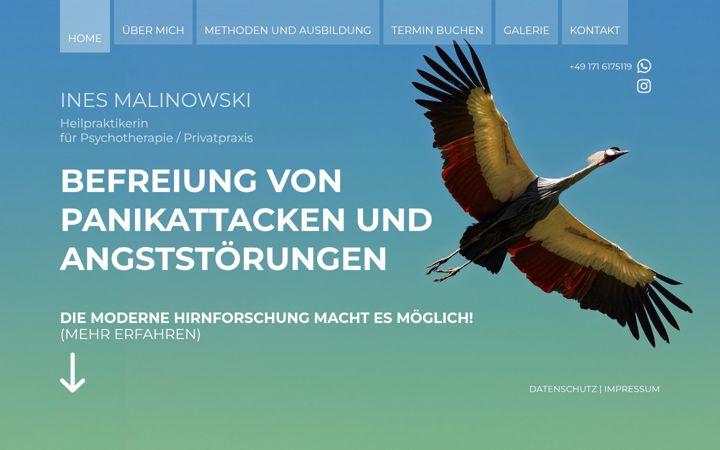 Screenshot of angstfrei-luebeck.de