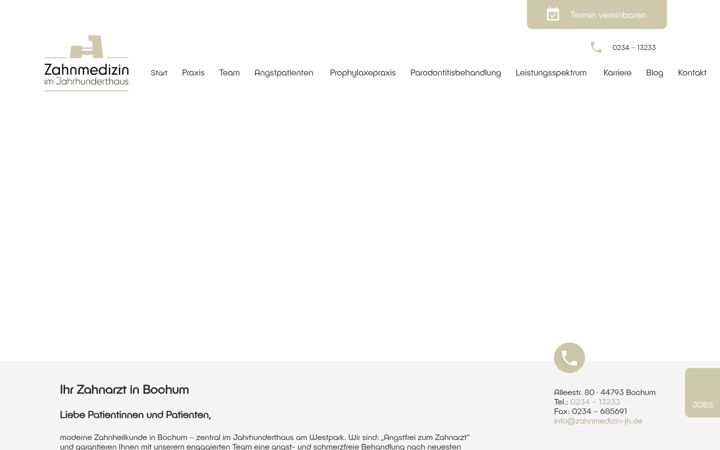 Screenshot of angstfrei-zum-zahnarzt.de