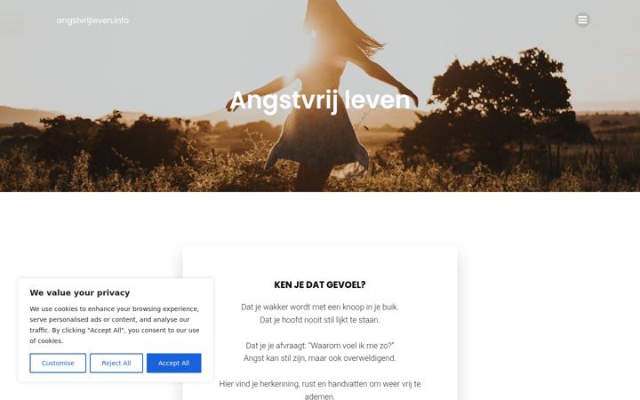 Screenshot of angstvrijleven.info